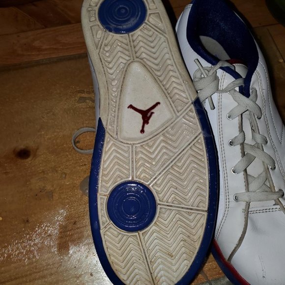 Retro Air Jordan Philly Low Rise Shoe Sz 9 Leather, White, Round Toe - Picture 9 of 10